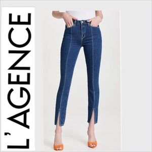 l’AGENCE Jyothi High Rise Split Ankle Jean Size 29